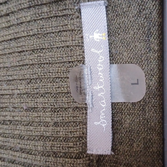 Smartwool Men's Ripple Ridge Half Zip Merino Wool Pullover Sweater Size L Olive - Picture 2 of 13